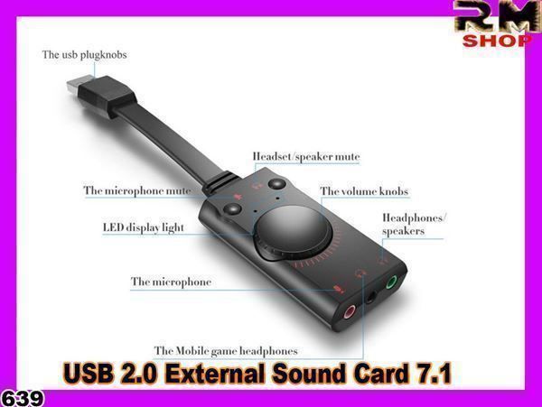 Schede audio: Soundkarte 7.1 USB 2.0 Externe – Nuovo e nell'imballaggio originale da Unterägeri venduto da RmOnline