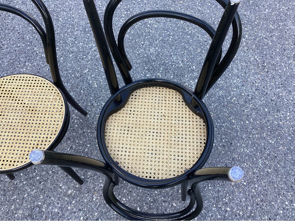 Sedie: Set: Bistrostühle mit Joncgeflecht – Usato da Burgdorf venduto da swintila 5