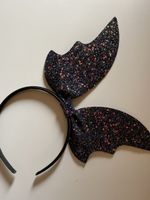 Glitzer Fledermaus Haarreif - Halloween Accessoire🦇👻 NEU