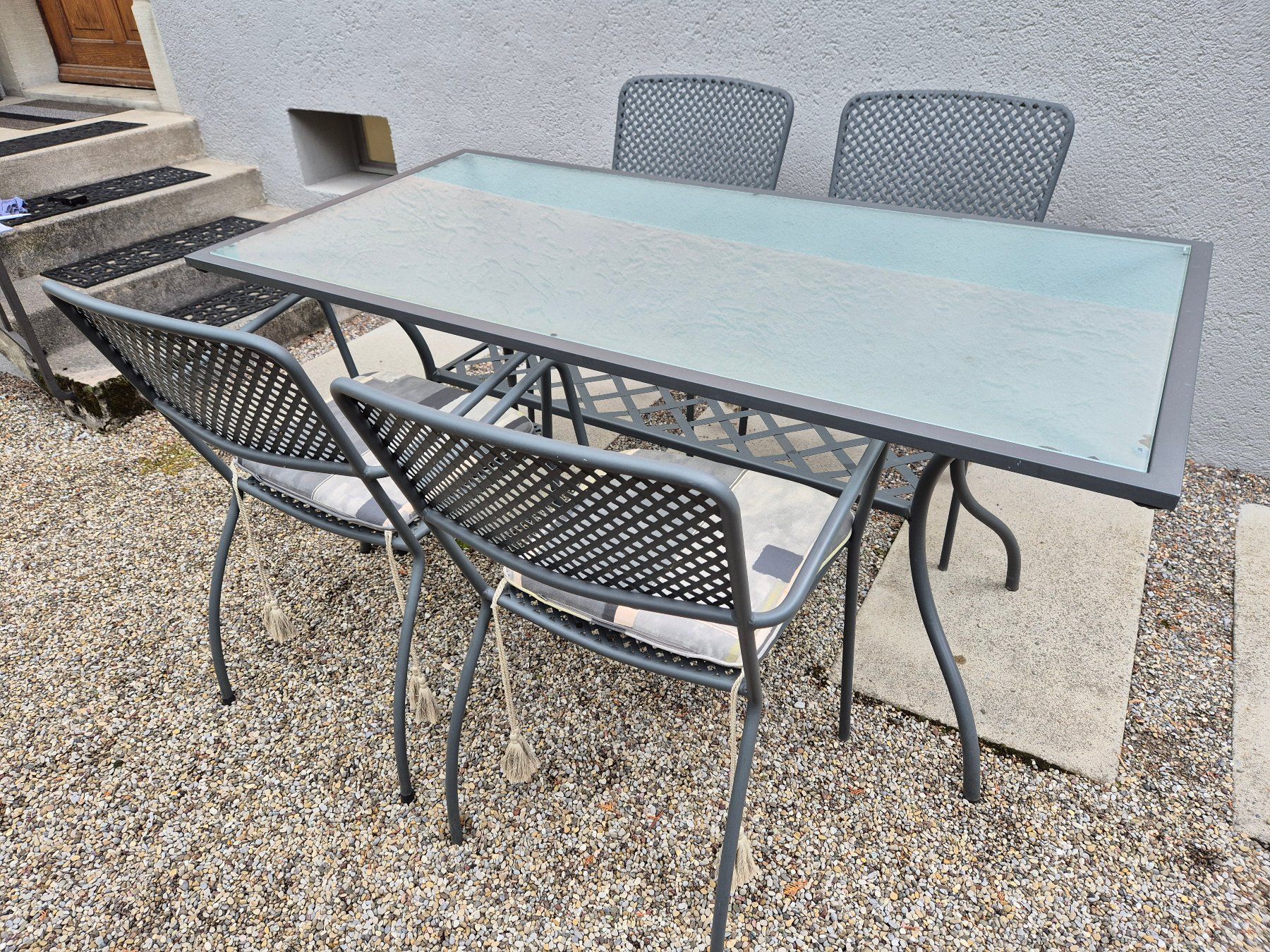 Tavoli: Gartentisch aus Metall – Usato da Winterthur venduto da Aftang 4