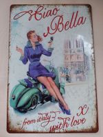 Vespa Blechtafel / Blechschild Vespa