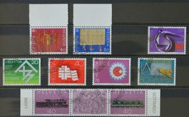 1982: Satz Werbe- und Europamarken + 100 J. Gotthardbahn, ET