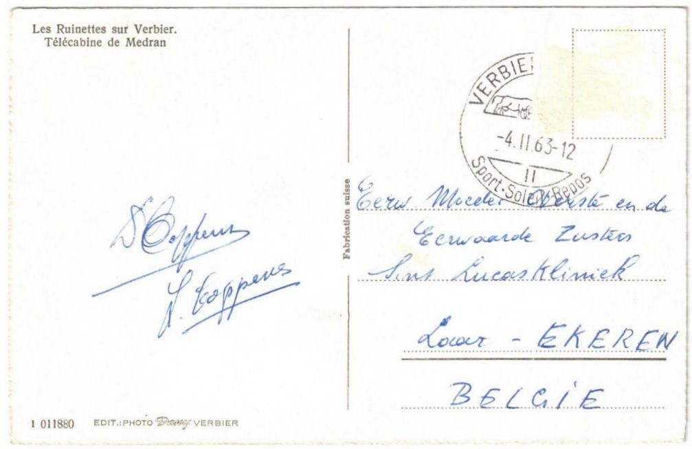 Cartoline postali: Verbier - Sessellift Médran – Usato da Binningen venduto da Mountainrider 1