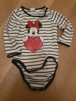 Langarm Body Disney Minnie Grösse 68 gestreift glitzer H&M