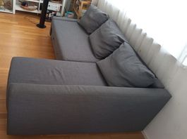 Ecksofa mit Schlaffunktion (FRIHETEN), grau, gute Zustand