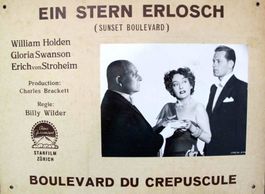 Lobby Card - Sunset Boulevard 50er Jahre