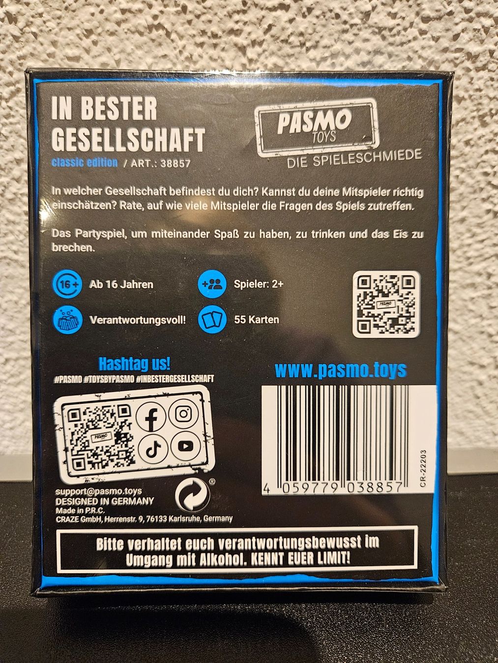 Giochi: Neu - pasmo.toys - in bester Gesellschaft - classic edition – Nuovo e nell'imballaggio originale da Dagmersellen venduto da Jarsetz_Restposten 1