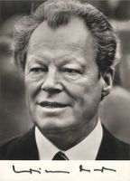 WILLY BRANDT - (ex Bundeskanzler BRD) handsigniert mit COA