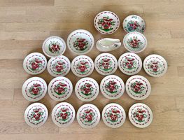 Magnifique service de vaisselle Lunéville de 22 pièces