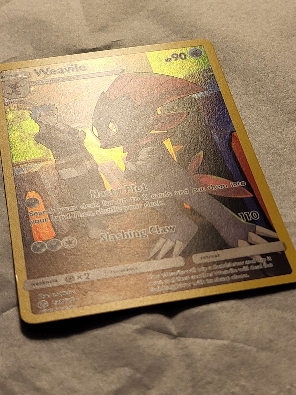 Pokémon Carte collezionabili: Pokémon Karte: Weavile 238/236 – Usato da Grindelwald venduto da lego9 1