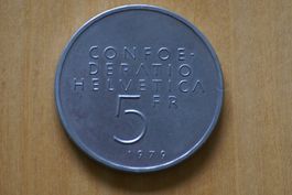 5 Fr.-Gedenkmünze 1979 Albert Einstein (Formel)