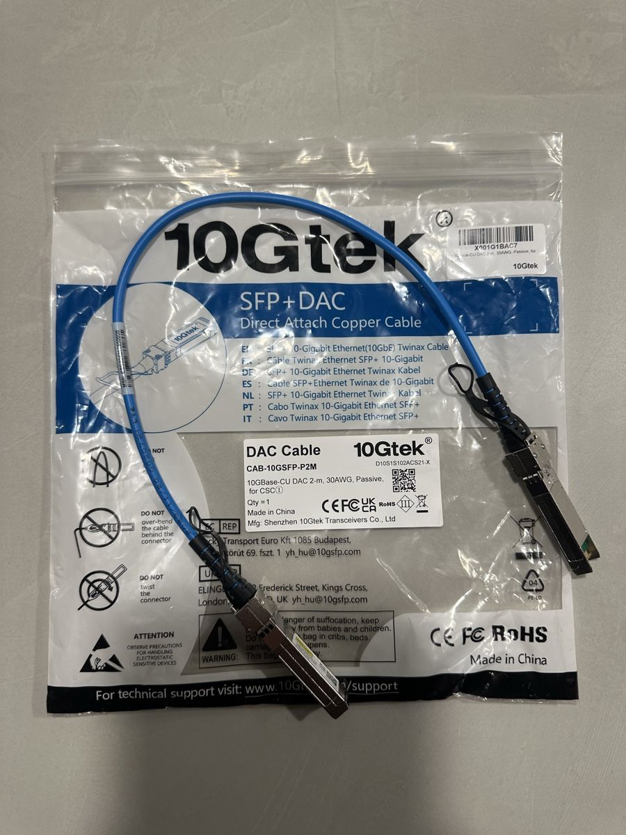 Kabel: 10Gtek - SPF+ DAC KABEL Set – Gebraucht aus Knonau von terraphos 2
