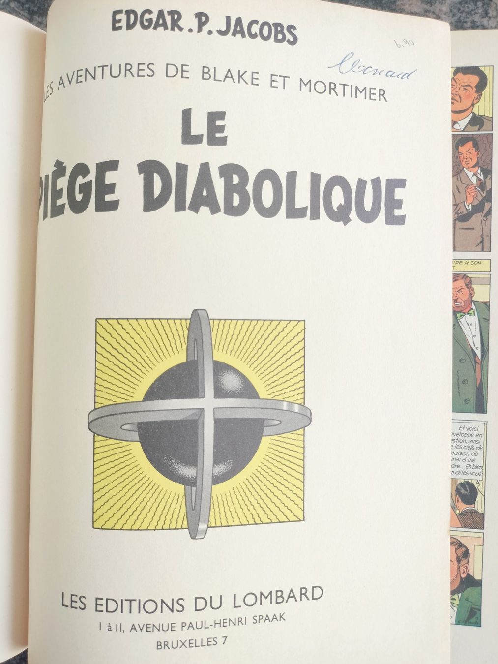 Fumetti: Le piège diabolique Blake et Mortimer EO 1962 – Usato da Cortaillod venduto da rozinna 8