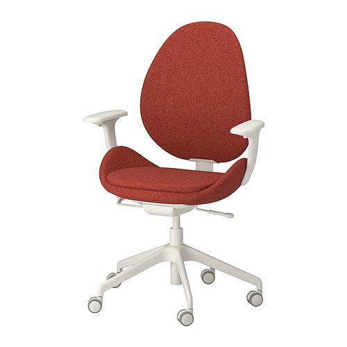 Ikea Stühle: IKEA HATTEFJÄLL Drehst/Arml GUNNARED rot/weiß – Neu und originalverpackt aus Rothenburg von IKEA_Rothenburg