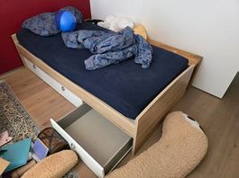 Bett mit 3 Schubladen 95x205