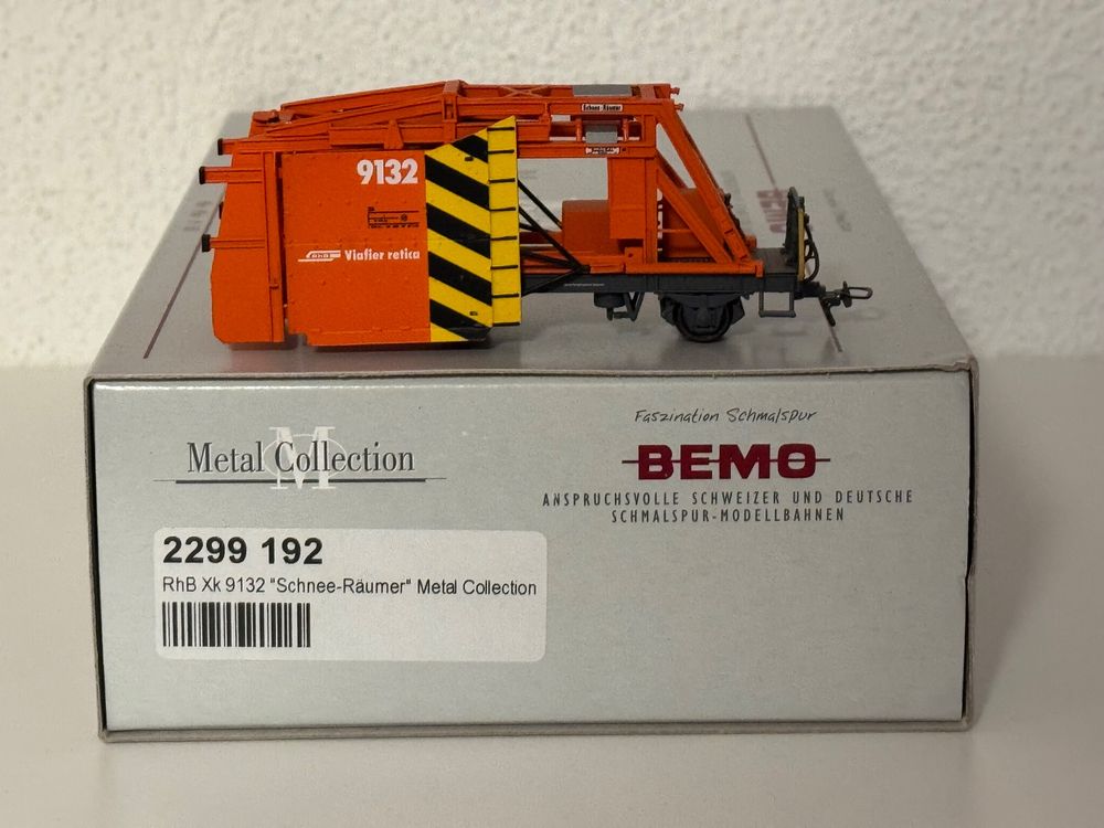 BEMO RhB Xk 9132 Schneeräumer Metall Collection, neu (Neu