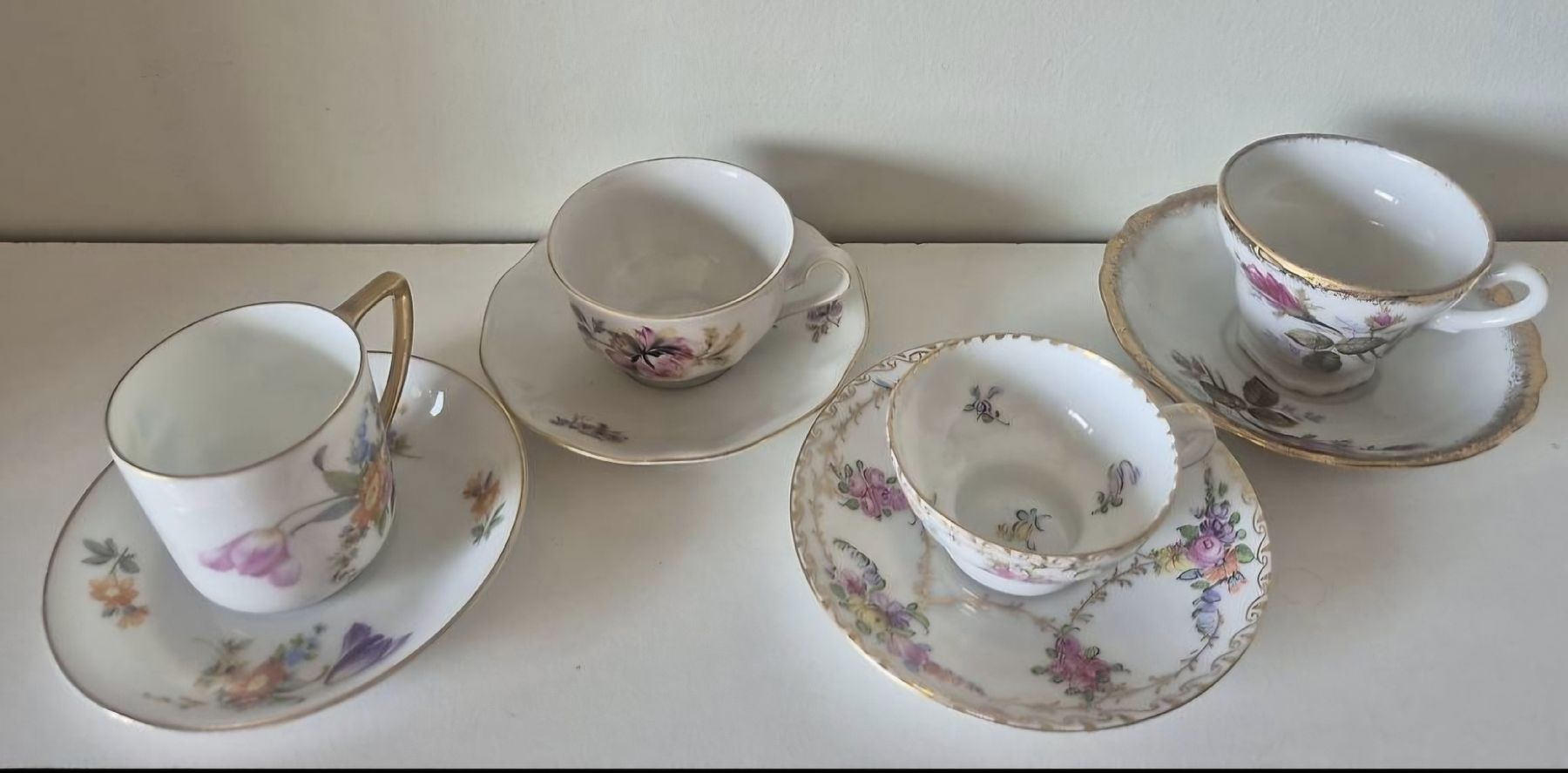 Tassen: Espresso Tassen mit Blumendekor – Gebraucht aus Bern von san_kcw5
