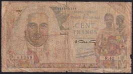 Französisch-Äquatorialafrika 100 Francs 1947 La Bourdonnais