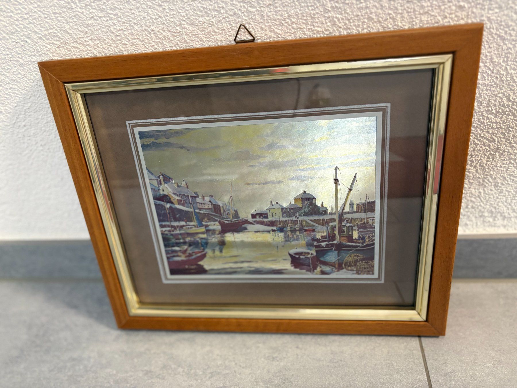 Dipinti: 34cm breitx 28 cmhoch Hafenmotiv Kunst Bild – Usato da Ottenbach venduto da TimelessEmotions. 5