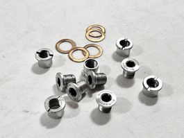 Shimano Vintage KETTENBLATT SCHRAUBEN Alu 2-FACH + Unterlage