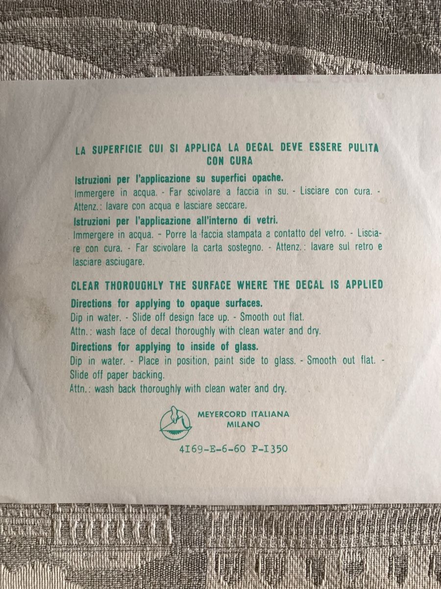 Aufkleber: Décalcomanies Jeux olympiques Rome 1960 – Neu und originalverpackt aus St-Blaise von phi_qgy9 2