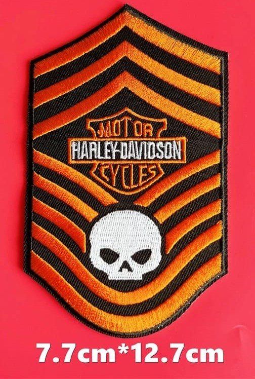 Harley-Davidson Toppe: Patch Harley Davidson – Nuovo e nell'imballaggio originale da Allens venduto da MADE.IN.ROCK.N.ROLL
