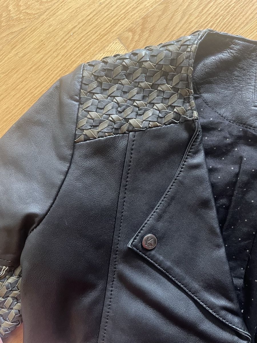 Giacche: Coole schwarze Nappa-Lederjacke Gr. S/36 mit Fle – Usato da Rüschlikon venduto da leo_mwz2 1