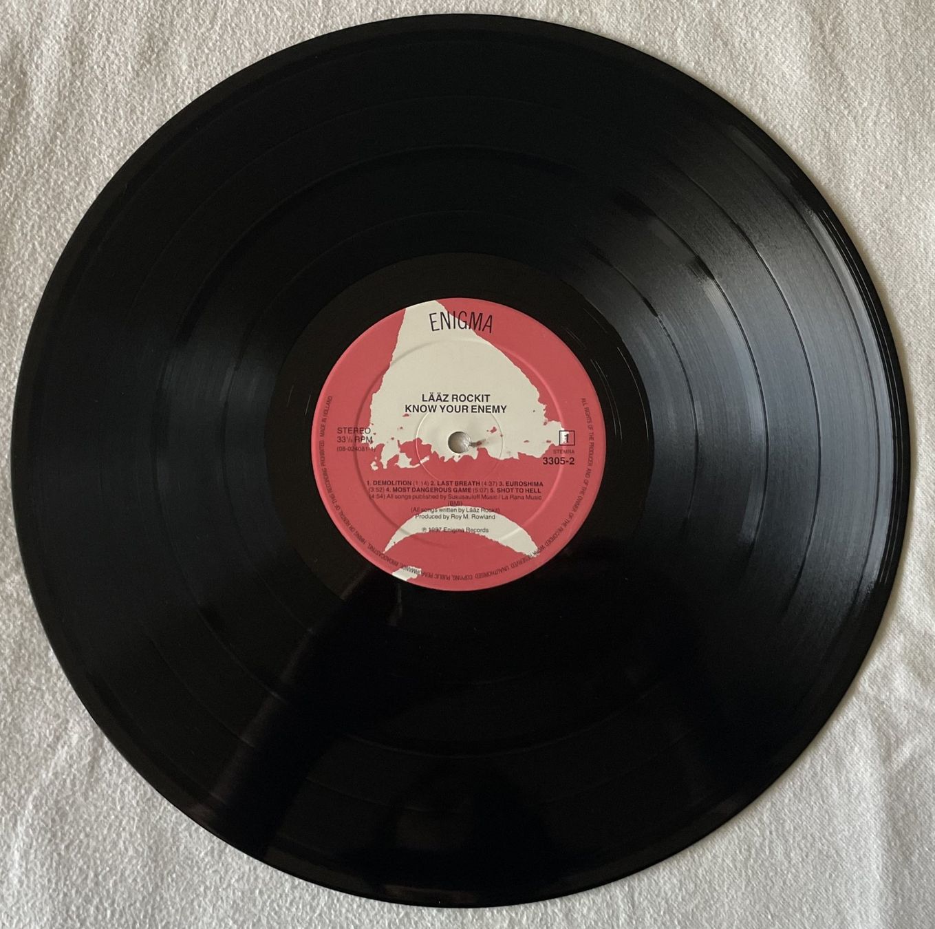 Dischi in vinile: Laaz Rockit – Know Your Enemy - LP - 1987 - First Press – Usato da Uster venduto da Zardodel 2
