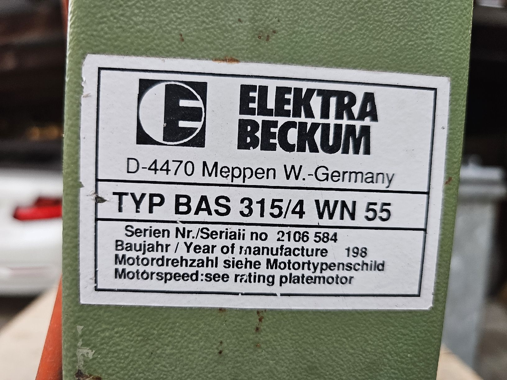 Scies: Bandsäge "Elektra Bechum" – D'occasion à Meisterschwanden par Hummer21 7