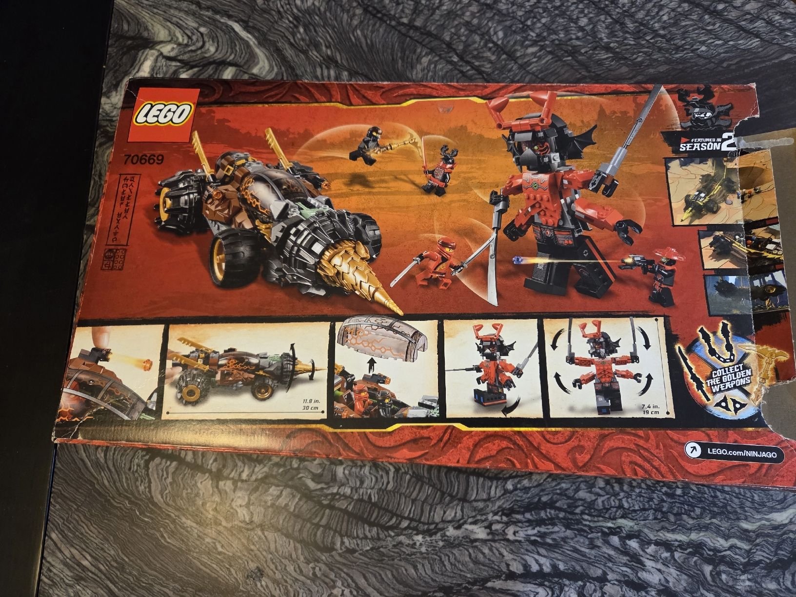 Lego Giocattoli: LEGO Ninjago: Cole's Earth Driller 70669 – Usato da Flurlingen venduto da Ferrari14 1