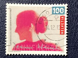 Nr.1367 100 Geburtstag Jeanne Hersch GESTEMPELT  ﻿ 