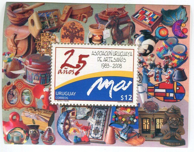 Alle Briefmarken: Block "Kunsthandwerk". Uruguay – Neu und originalverpackt aus Basel von Butsch5