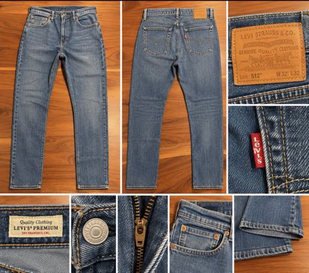 Jeans Levi Strauss 512 blau W32 L32 guter Zustand