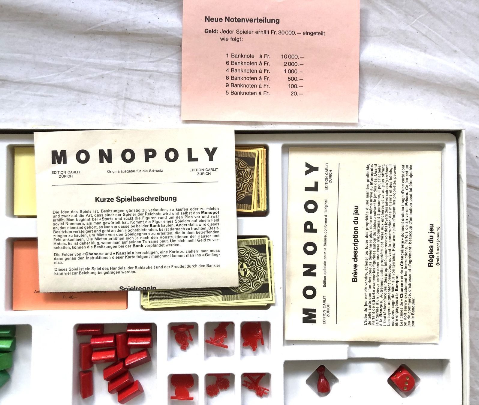 Carlit Giochi: Monopoly - Edition Carlit Zürich [Schweizer Version] – Usato da Schaffhausen venduto da durruti 5