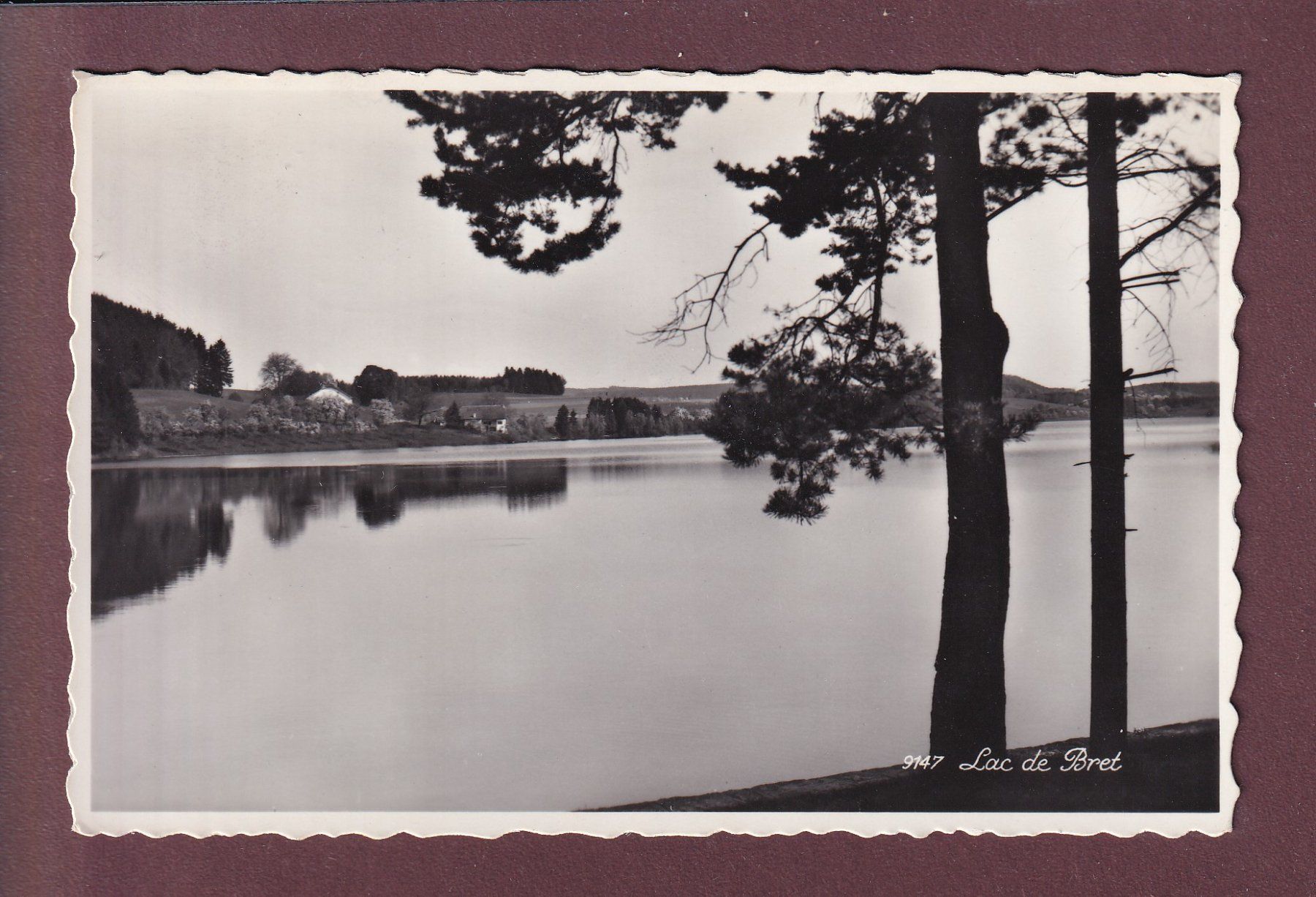 Cartes postales: LAC DE BRET - 1959 – D'occasion à Pully par nicecards