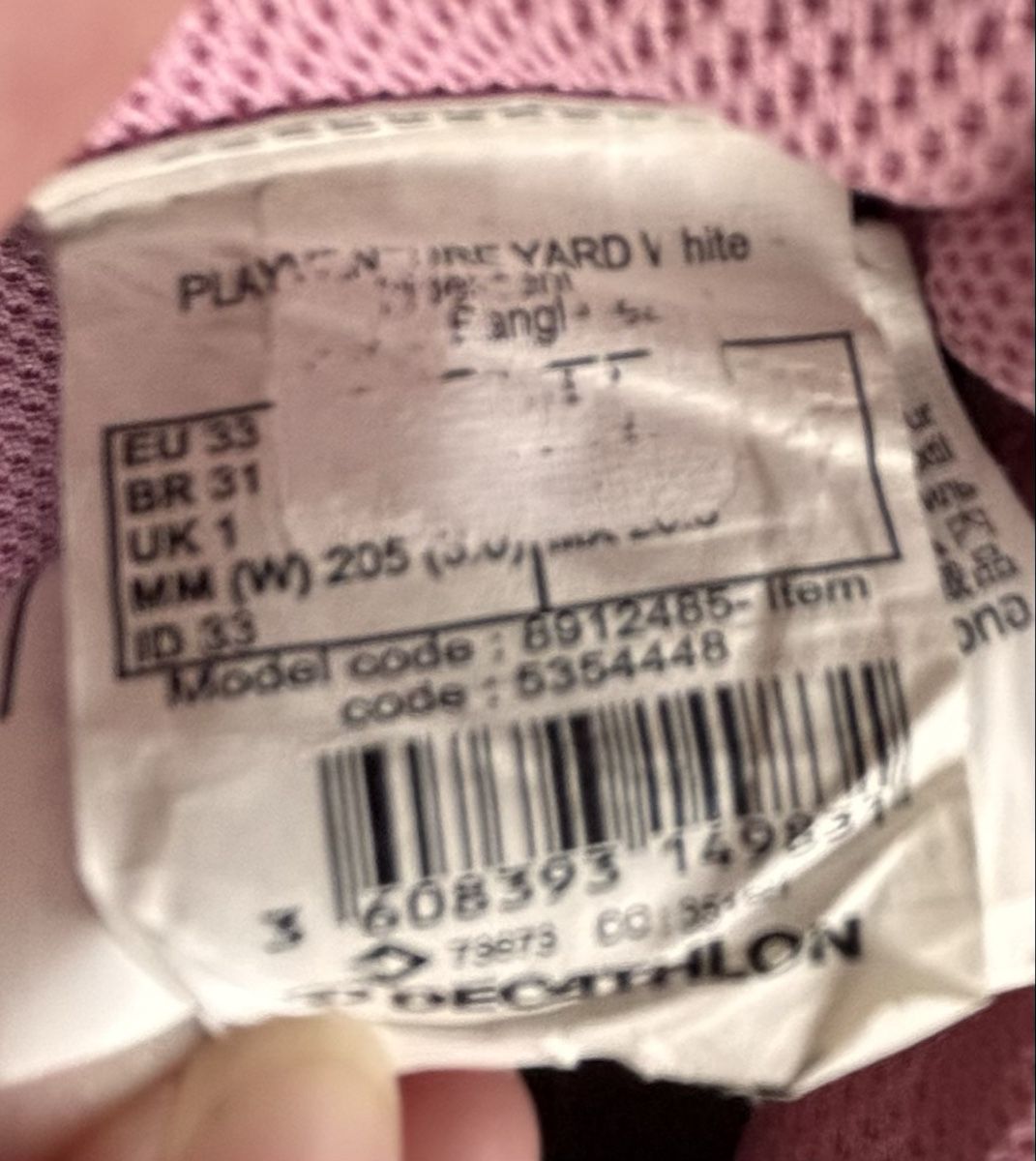 Decathlon Scarpe per ragazze: Baskets de gymnastique Décathlon 33 – Usato da Bellmund venduto da Celnog 1
