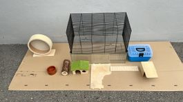 Hamsterkäfig mit Zubehör L67 T 37 H 52