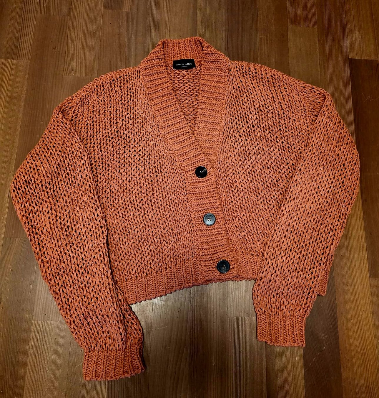 Maglioni & Felpe: Roberto Collina Strickjacke rostbraun Gr. S – Usato da Meggen venduto da Scollection