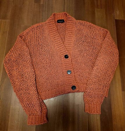 Roberto Collina Strickjacke rostbraun Gr. S