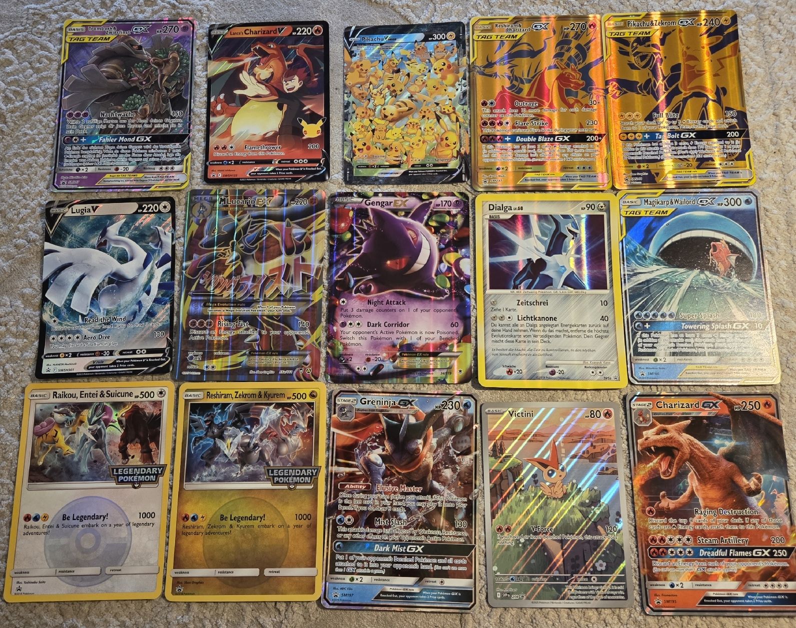 Pokémon Sammelbilder & Trading cards: Pokemon Jumbo Karten Sammlung Pikachu, Lugia, Charizard... – Gebraucht aus Glattpark(Opfikon) von dch_dlb6
