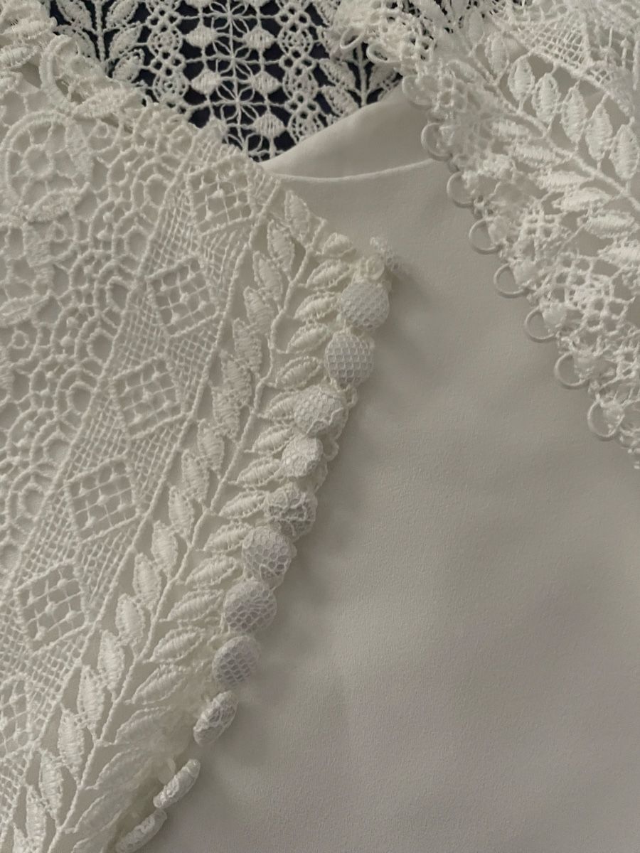Top: Blanco Evento Top Gr.44/XXL mit Spitze – Usato da Zürich venduto da don_6qbj 3