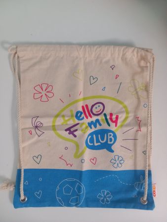 Rucksack Tasche Stoff Hello Family Club neu