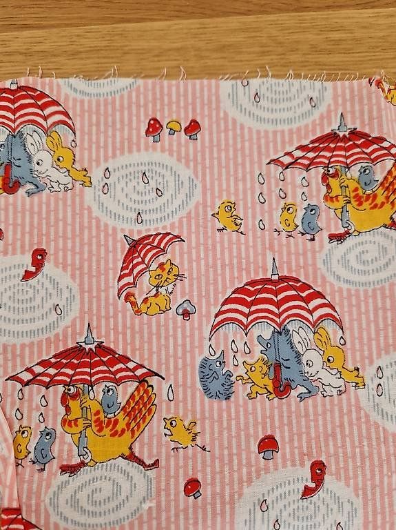 Stoffe: Vintage DDR Stoff Baumwolle rosa – Neu (gemäss Beschreibung) aus Erlinsbach SO von ULIKH