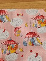 Vintage DDR Stoff Baumwolle rosa