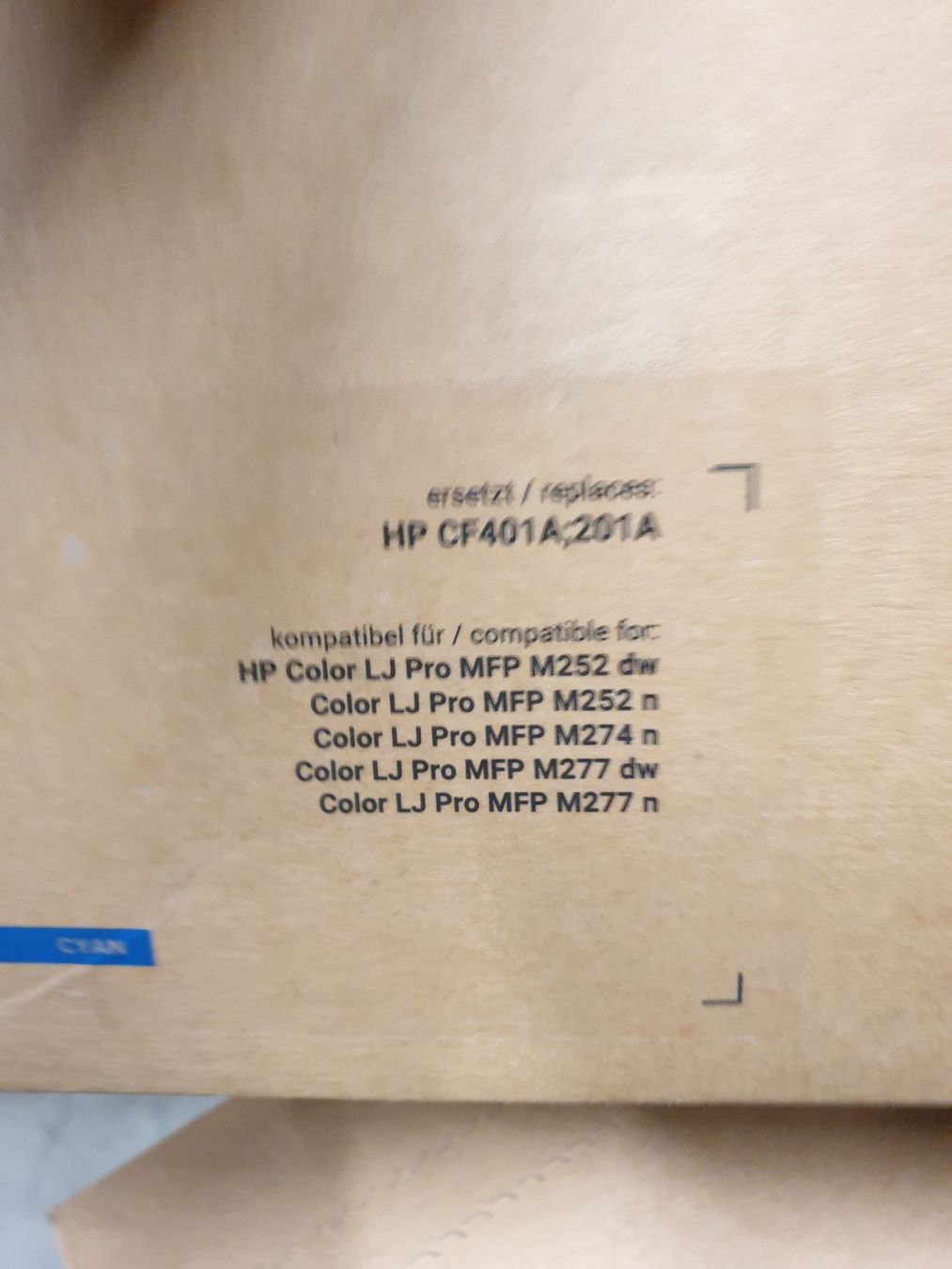 Cartucce per stampanti & toner: HP 201A : cf400, cf401, cf 402, cf403 – Nuovo e nell'imballaggio originale da Ecublens VD venduto da Netfinity 1