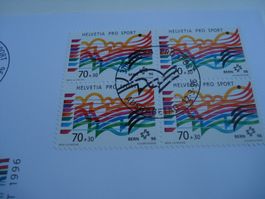 Marke Pro Sport, 1996, FDC + 4erblock, 2 Belege