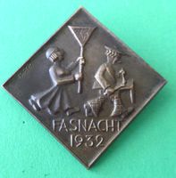Basler Fasnachtsplakette Kupfer 1932
