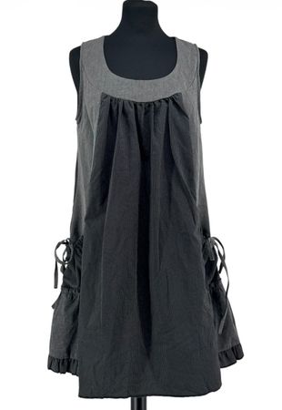00's DRIVER Robe Cargo Pinstripes Gris, Poches À Rubans, M