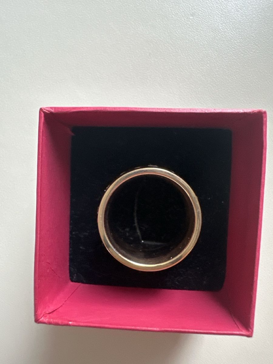 Anelli: Goldfarbener Ring mit Sternenhimmel – Usato da Wangen SZ venduto da futura14 3