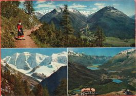 3 x AK PONTRESINA Rosegtal, Fuorcla Surlej, Gletscher